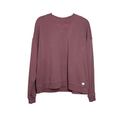 Vuori Sedona Crewneck Sweatshirt Womens Size L Athleisure Relaxed Pullover Pink - Picture 3 of 7